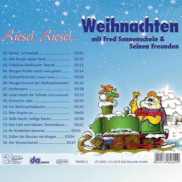 Frank Zander - CD -Weihnachten mit Fred Sonnenschein und seinen Freunden