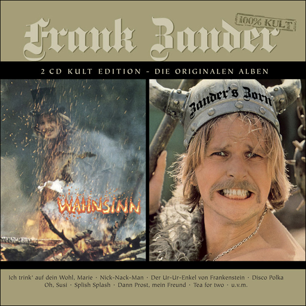 Frank Zander - 2CD - Wahnsinn / Zanders Zorn