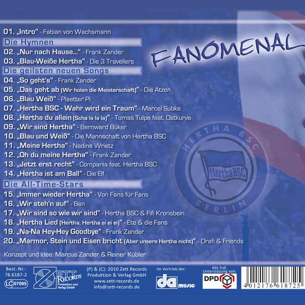 Hertha BSC -  CD  -  Fanomenal
