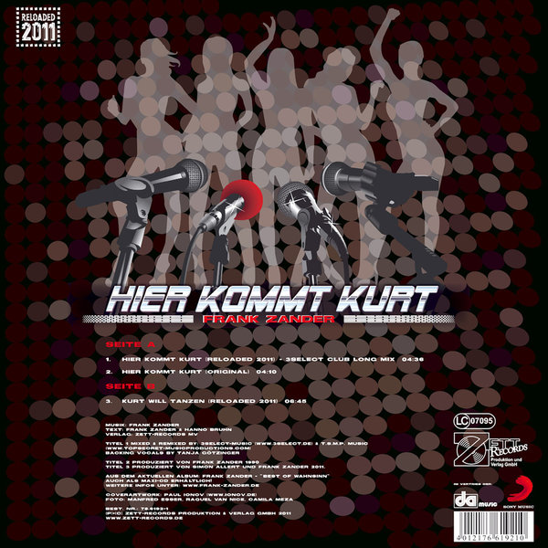 Frank Zander  -  Vinyl  -  Hier kommt Kurt 2011 Reloaded