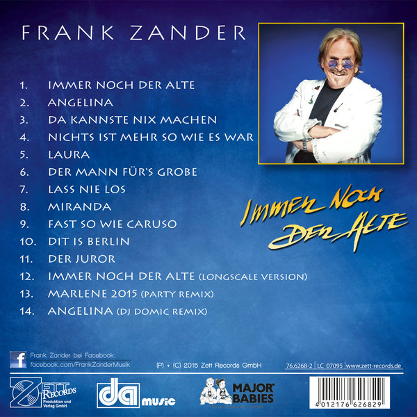 Frank Zander - Vinyl - Immer noch der Alte