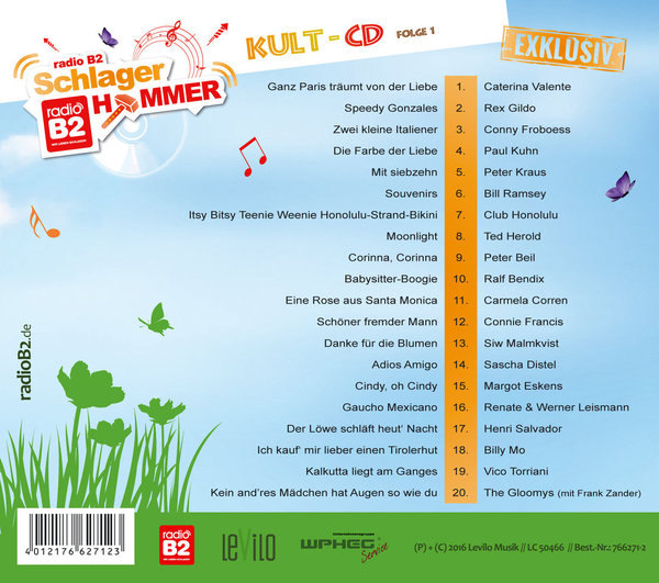 Diverse  -  CD  -  Radio B2 Schlager Hammer Kult CD