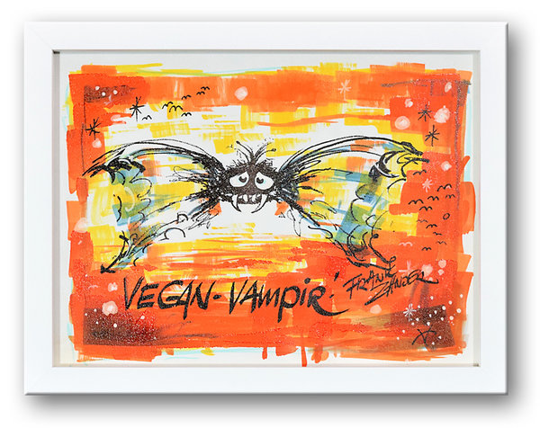 "Vegan-Vampir"  -  Gemälde  -  Frank Zander